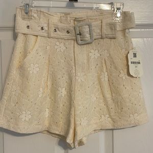 NWT cream colored shorts